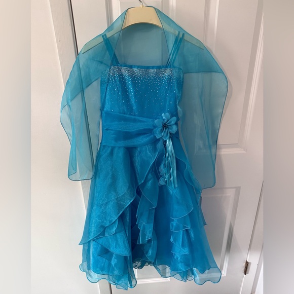 My Best Kid Other - My Best Kid Size 9-10 Special Occasion Dress with Sheer Wrap